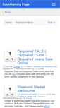 Mobile Screenshot of bookmarkingpage.com